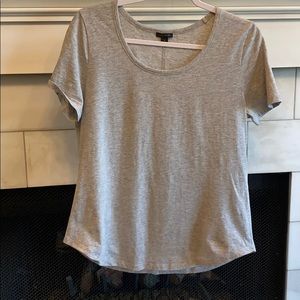 Grey scoop neck tee